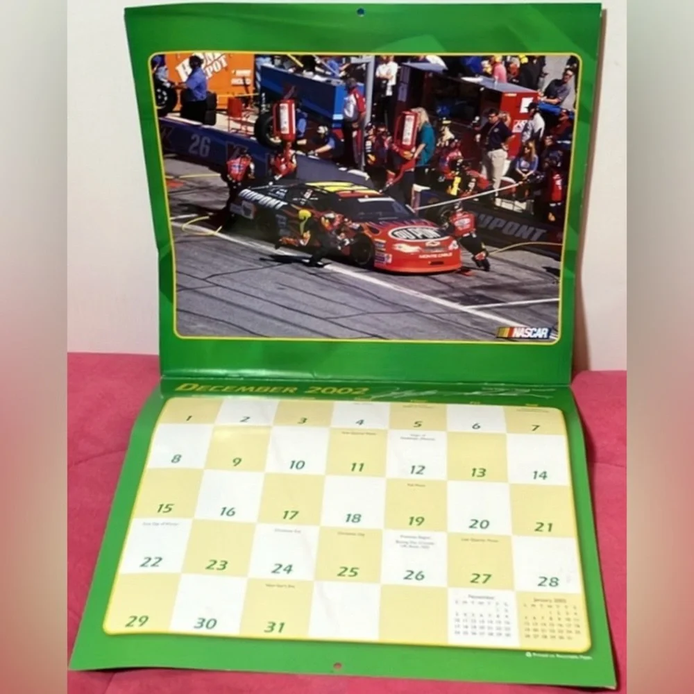 Jeff Gordon NASCAR #24 Vintage collector’s 3 pc. bundle including 2002 Calendar